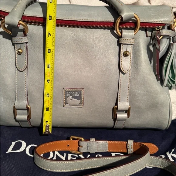 Dooney & Bourke Florentine Satchel  Light bluish color - Picture 9 of 10